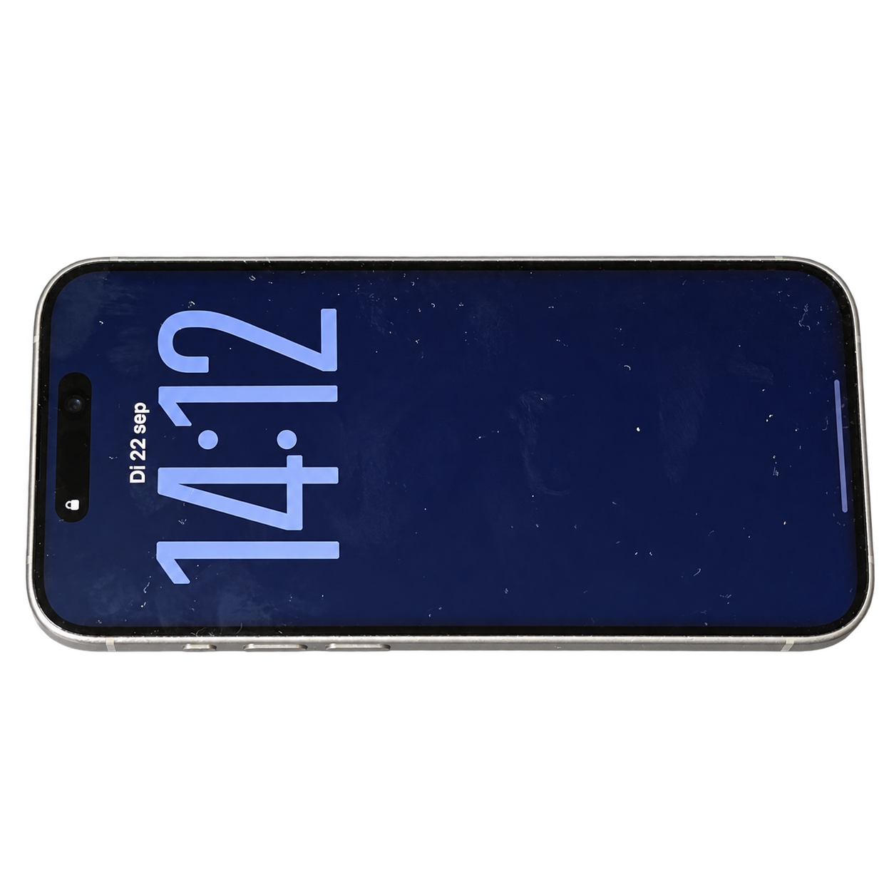 Voorkant en randen van de aangeboden iPhone 15 Pro