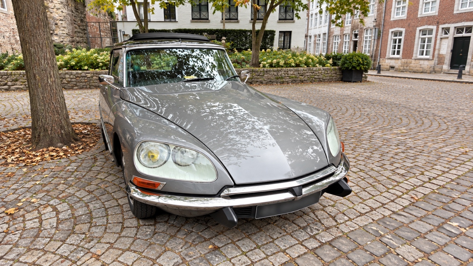 Vooraanzicht van een klassieke Citroën